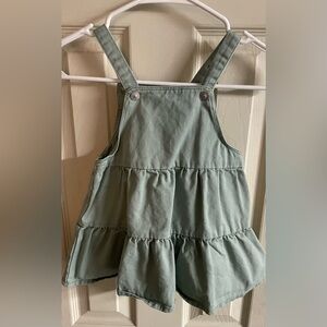 Kids Green Tiered Overalls